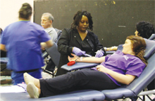 Blood drive draws donations