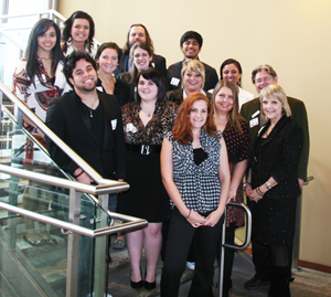 Broadcasting students attend awards banquet