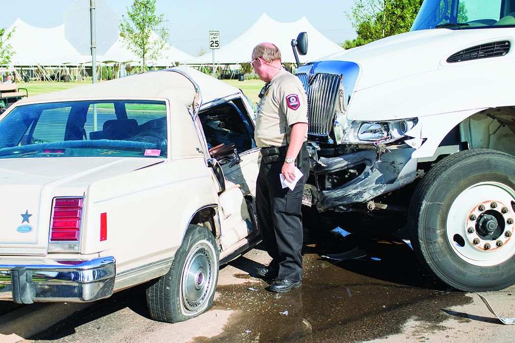 Pepsi truck, car collide at campus intersection