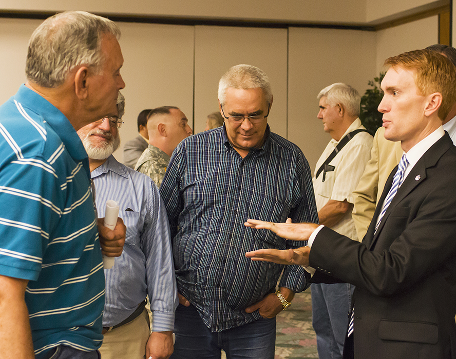 U.S. representative meets with his constituents