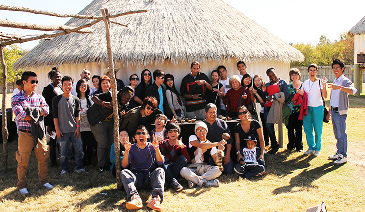 International students learn native tribal culture