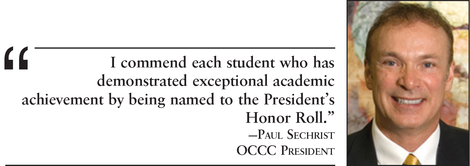 Students make President’s honor roll