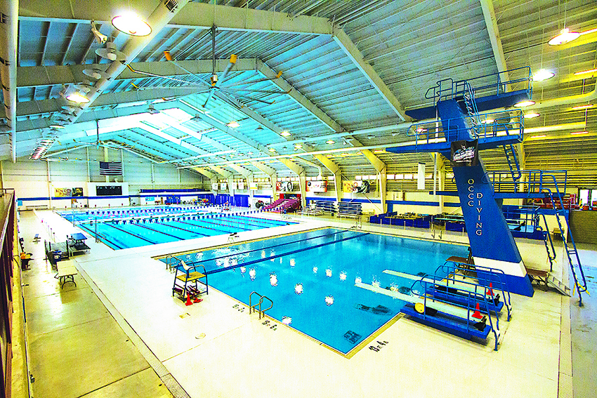 The OCCC Aquatic Center pool