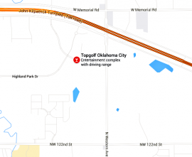 Topgolf location map