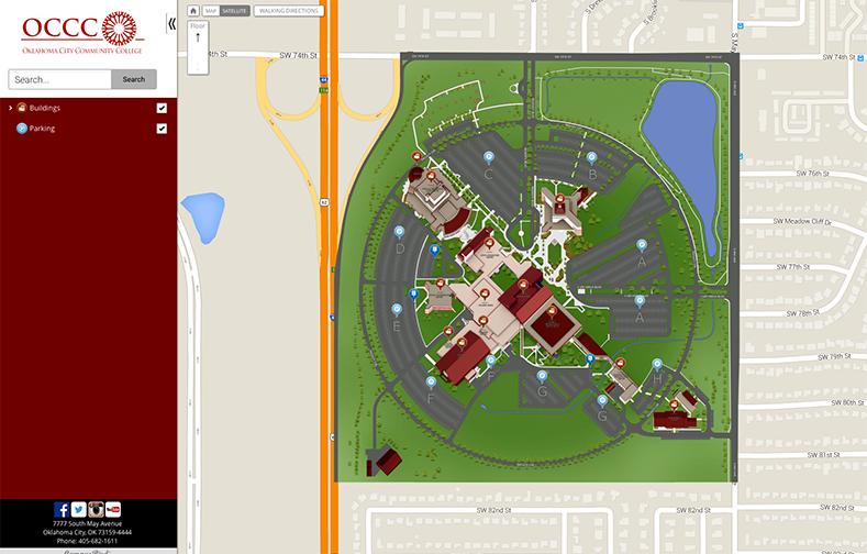College shows students the way via interactive map