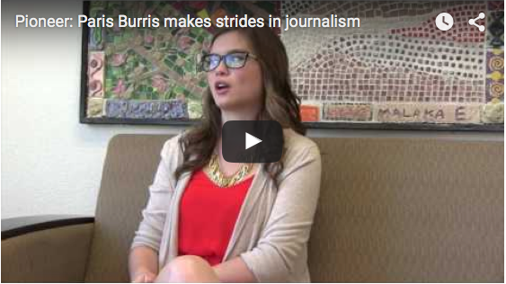 Paris Burris makes strides in journalism