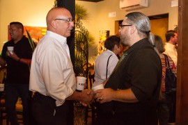 After all the ballots were counted, McCaffrey thanked supporters at his watch party August 23. Photo by Aaron Cardenas/Pioneer