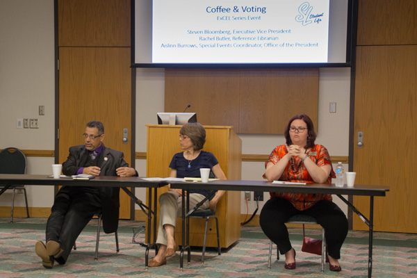 Coffee and Voting: Panel expresses importance of getting involved