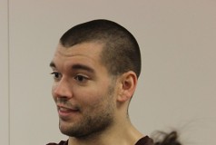 Kevan Sullivan of Koresh Dance Company is set to perform after leading a hip-hop class Monday. Photo by Victor A. Pozadas