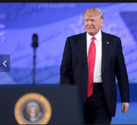 President Trump before a speech. Photo provided by Gage Skipmore White  House Flickr