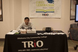 Jai Patel, business major at OCCC and a member of TRIO. Photo by Natalie Nell. 